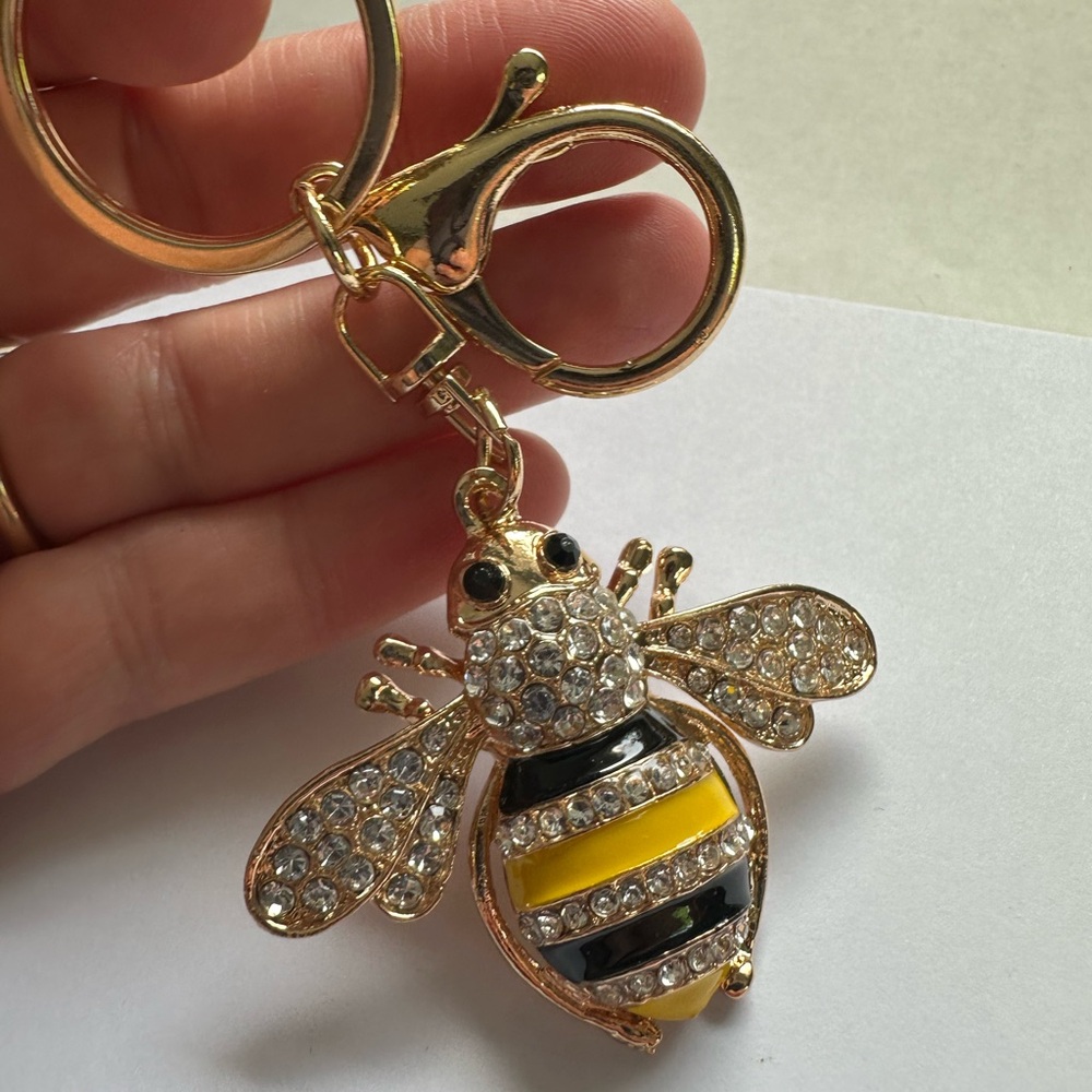 Bee bag charm/keychain NEW - Picture 6 of 8